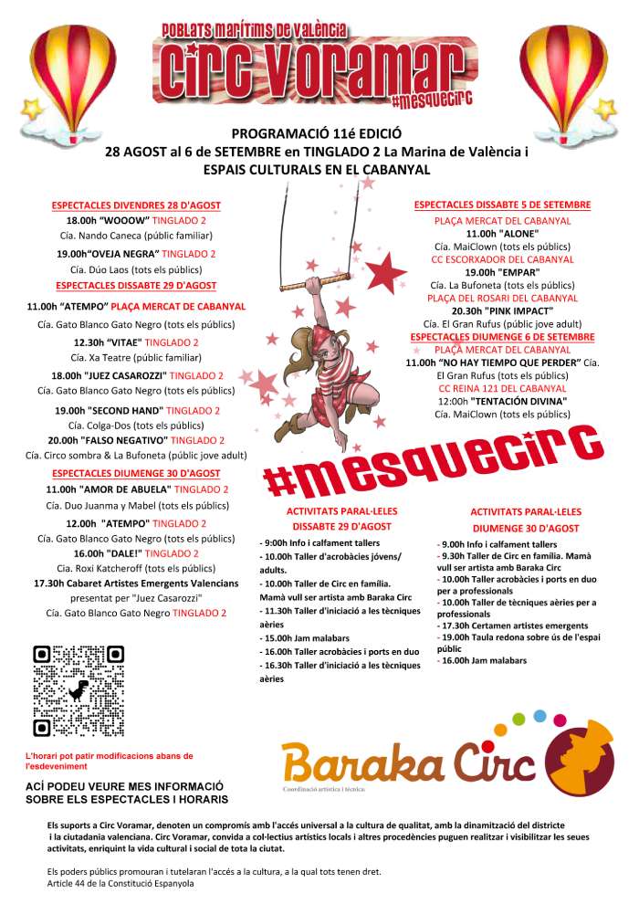 Baraka-Circ-Voramar PROGRAMACIÓ 2026